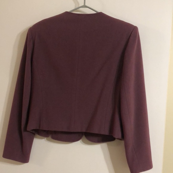 Size 8 Cashmere Blend Short Waisted Jacket - Picture 2 of 4